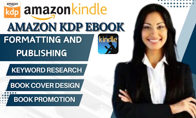 Gig Preview - Do amazon kdp book publishing formating and book promotion kdp