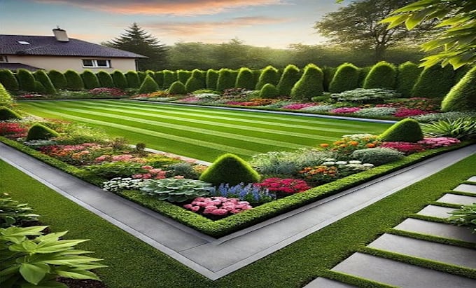 Gig Preview - Do landscape garden design and realistic rendering plan, illustration, architect