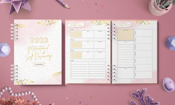 Gig Preview - Do planner design journal design digital planner