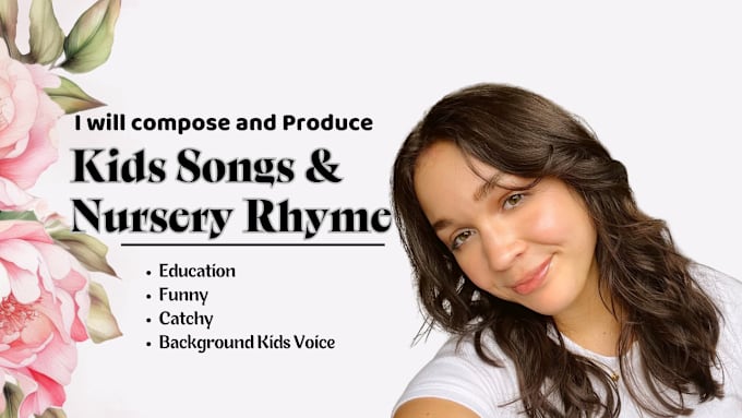 Gig Preview - Sing and produce children song, nursery rhyme, kids song, educational songs