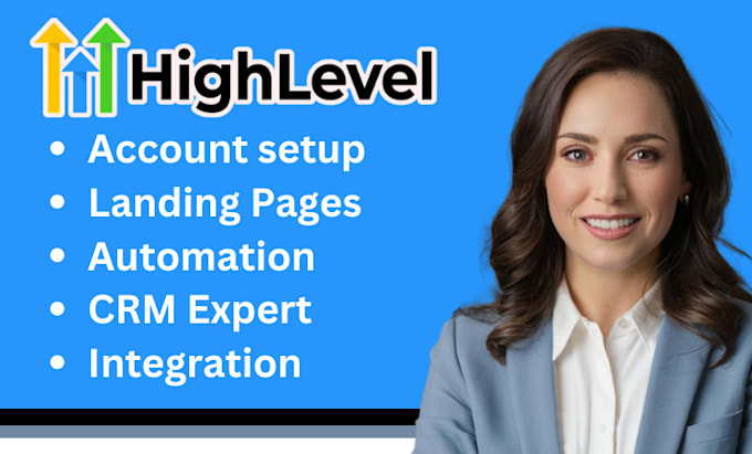 Gig Preview - Setup gohighlevel crm, gohighlevel workflow automation gohighlevel sales funnel