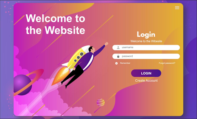 Bestseller - create new design custom login page with all website