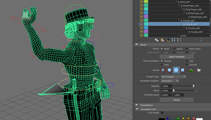 Gig Preview - Rig and weight paint model, mmd model, vrchat, vrm, vtuber, sfm, 3d model