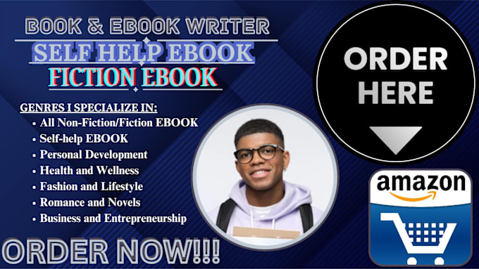 Gig Preview - Ghostwrite your book, ebook be your book writer, ghostwriter, ghost book writer