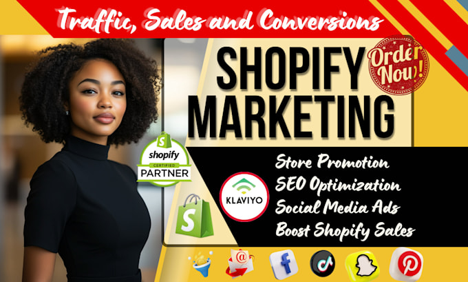 Bestseller - boost shopify dropshipping marketing ecommerce store promotion klaviyo email SEO