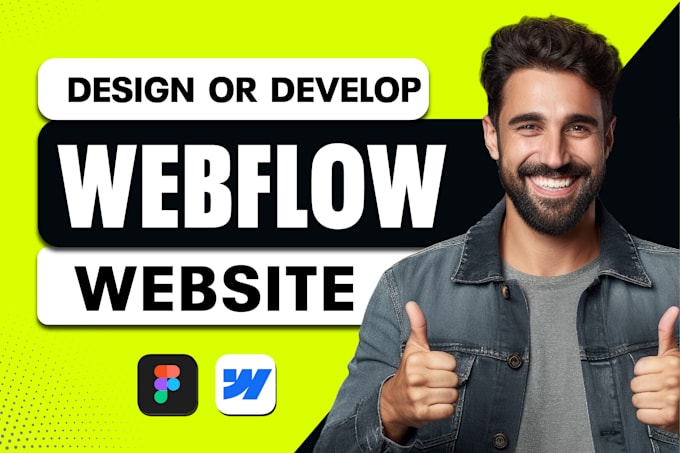 Gig Preview - Design redesign develop responsive webflow website expert