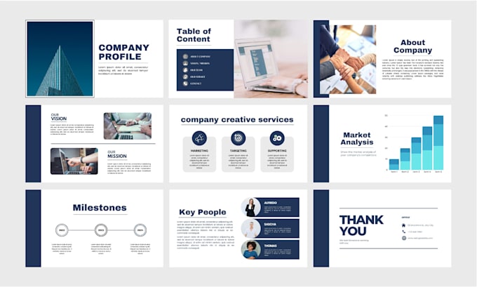 Gig Preview - Design modern powerpoint presentation design and canva presentation design