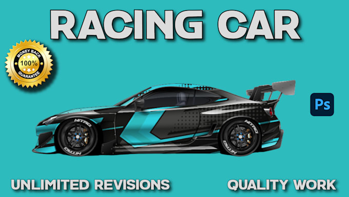 Gig Preview - Design car wrap, racing car ,stunting and unique racing car