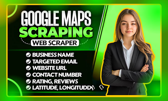 Gig Preview - Expertly scrap b2b ,google map leads and web scraping with emails