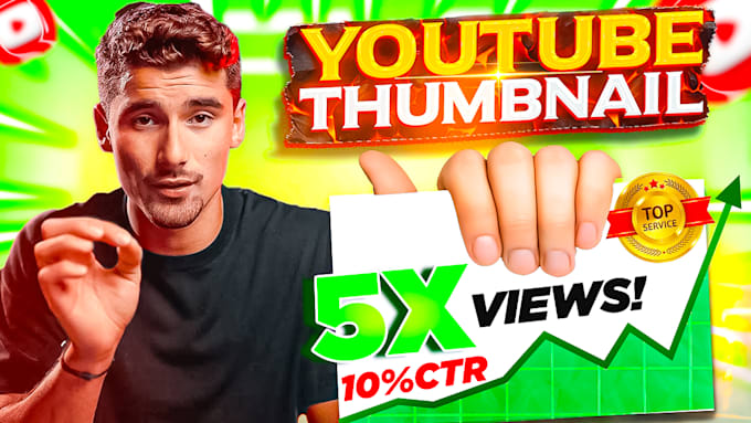 Gig Preview - Make youtube thumbnails that attract millions of views