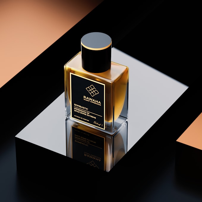 Gig Preview - Create 3d perfume modeling and rendering in blender