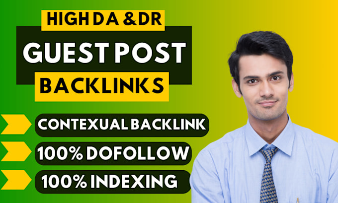 Gig Preview - Seo link building guest posts niche relevant contextual dofollow backlinks