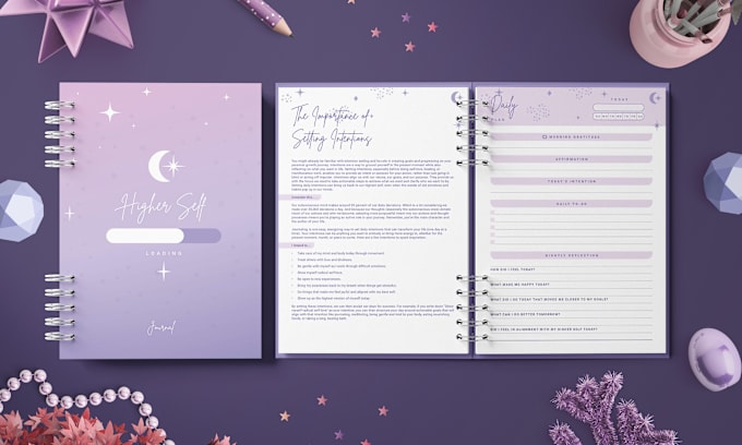 Gig Preview - Do planner design or journal design and digital planner