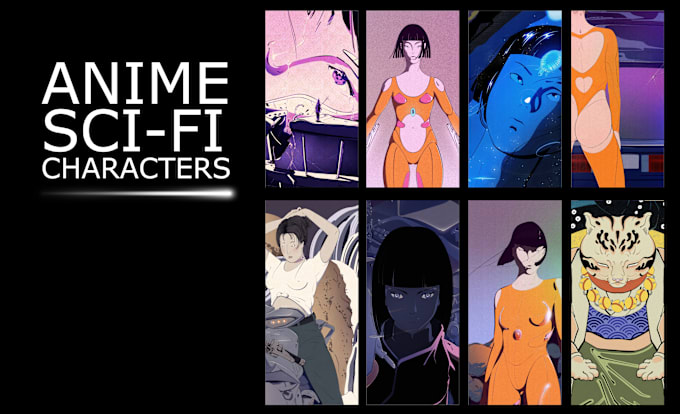 Gig Preview - Make an anime sci fi drawing or character design for you