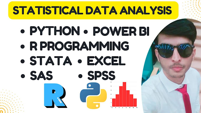 Gig Preview - Do statistical data analysis using r studio, r programming, python, spss, excel