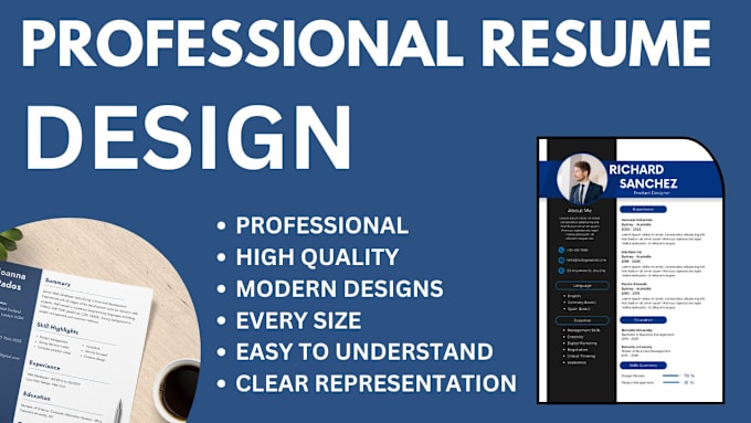 Gig Preview - Create the professional resume designs