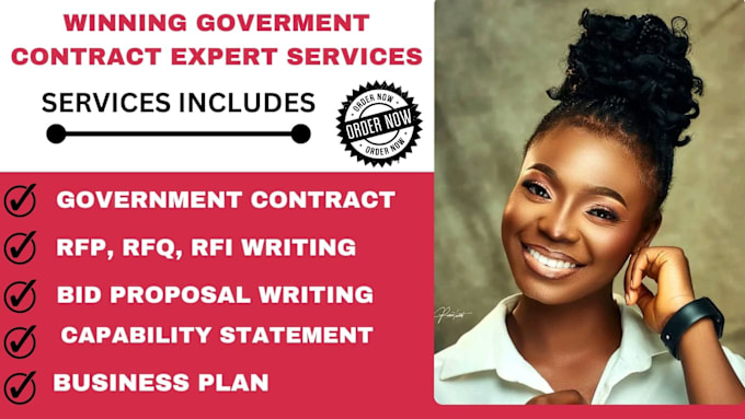 Gig Preview - Find rfp rfq government contract bid proposal government contracts grant writing