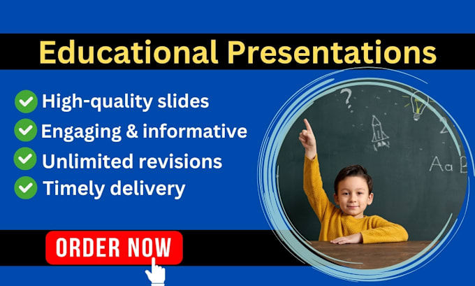 Gig Preview - Design educational lecture presentation and powerpoint