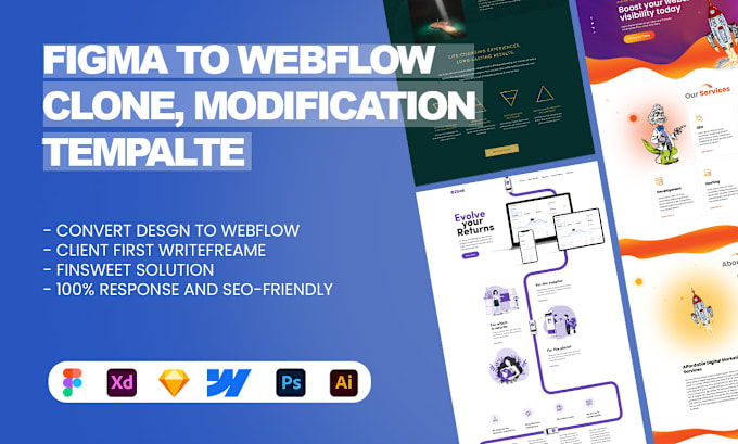 Bestseller - develop, clone and optimize your custom webflow website