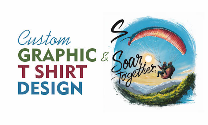 Gig Preview - Custom graphic design and t shirt design services