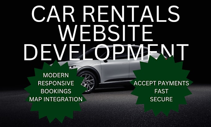 Gig Preview - Code build develop design car rentals website