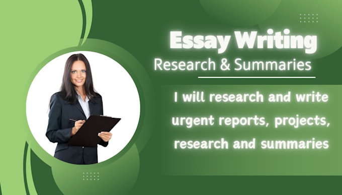 Gig Preview - Write analytical research summaries and articles