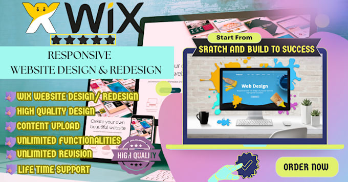 Gig Preview - Do wix website design and wix redesign to increase engagement and conversions