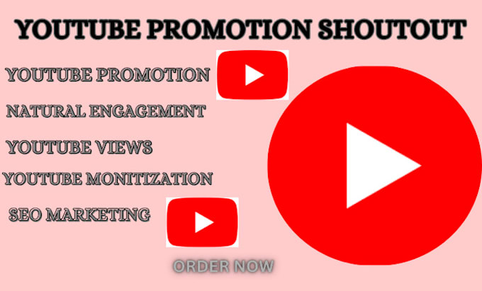 Gig Preview - Do organic youtube shoutout promotion to increase subscriber