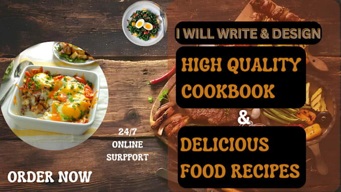 Bestseller - design, and write recipes for cookbook recipe book and ebook