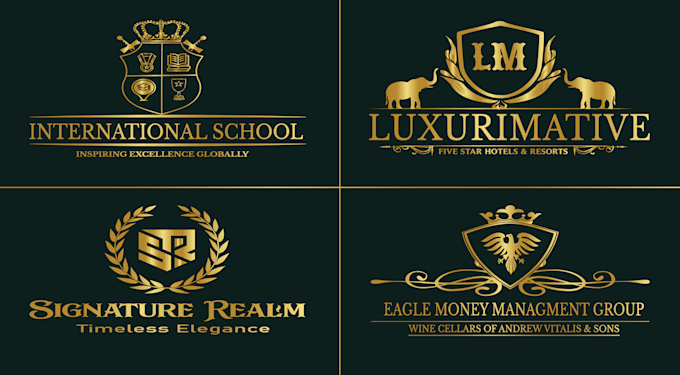 Gig Preview - Do heraldic luxury logo design for your business