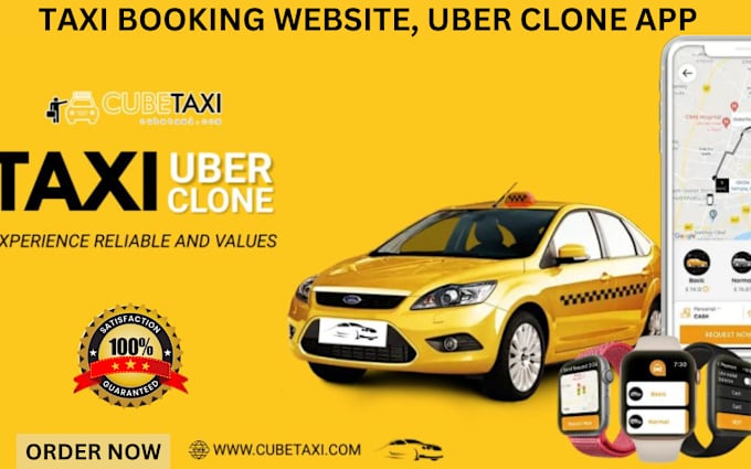 Gig Preview - Taxi booking website, car rental, chauffeur uber clone app with booking system