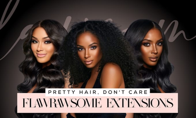 Gig Preview - Do hair extension wix website hair extension shopify store hair store website