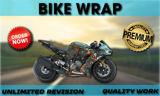 Gig Preview - Create express custom graphics kits dirt bike decal wrap