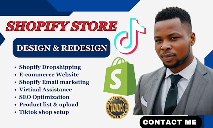 Gig Preview - Build shopify store auto ds to amazon dropshipping store ecommerce setup SEO