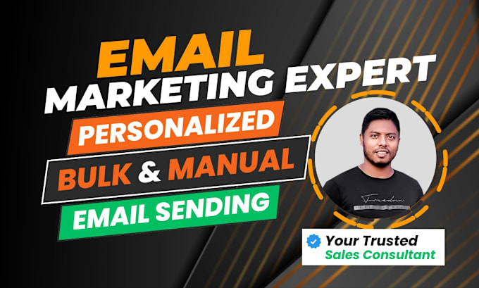 Gig Preview - Send personalized email manually for email marketing campaign