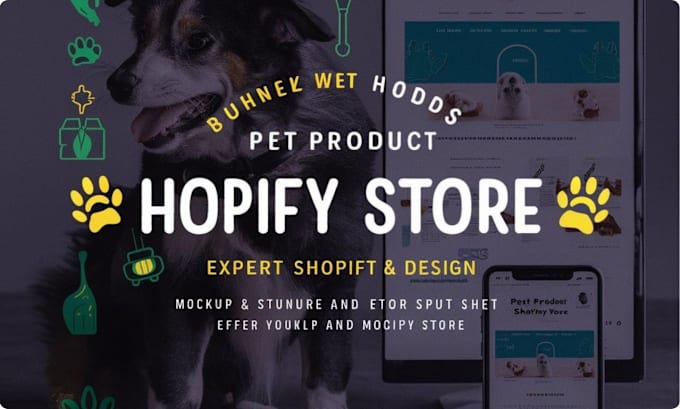 Gig Preview - Setup a professional pet product shopify store for your business