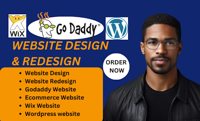 Gig Preview - Godaddy website design, godaddy website redesign, develop godaddy website, SEO