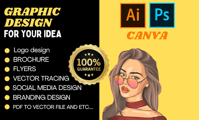 Bestseller - create logo design, brochure , vector, treacing, flyers, etc