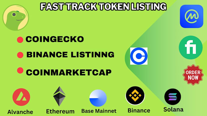 Gig Preview - Do token listing coin listing ico listing on coinmarketcap, unlswap