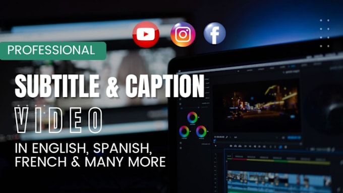 Gig Preview - Add english or spanish subtitles to any video