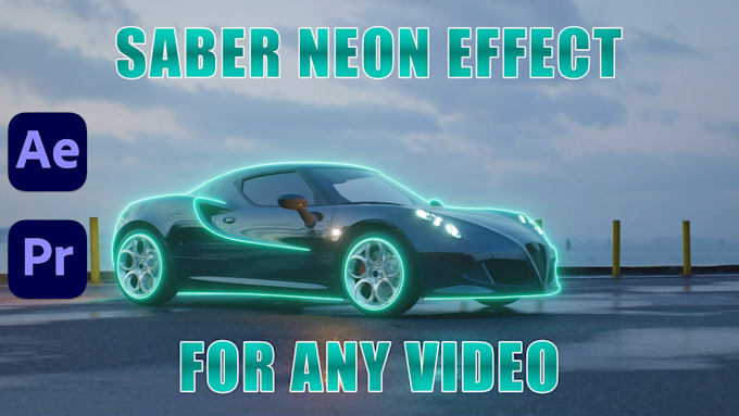 Gig Preview - Make neon logo animation, neon outline effects, saber effects for any video