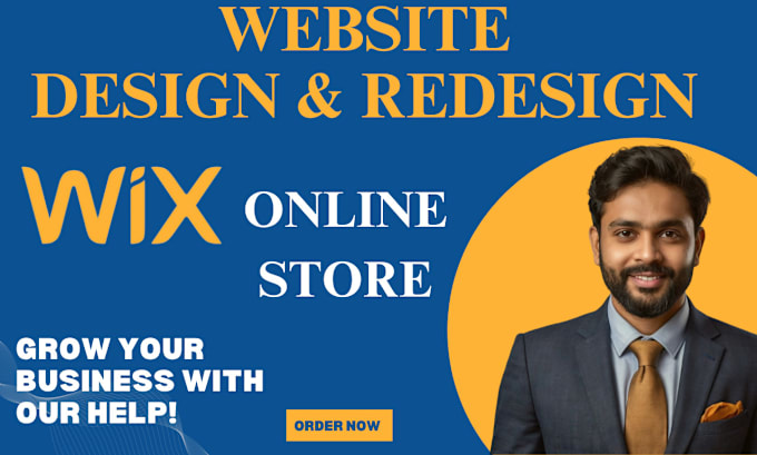 Gig Preview - Build wix website design,wix development,online store and wix website redesign