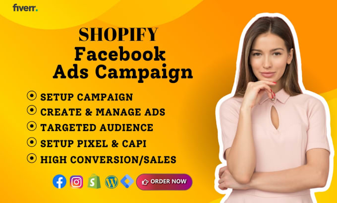 Gig Preview - Setup high converting shopify facebook ads and tracking with GTM