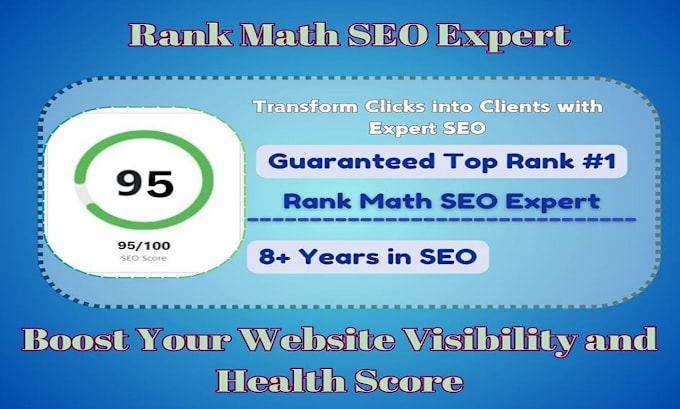 Gig Preview - Optimize your website with rank math SEO