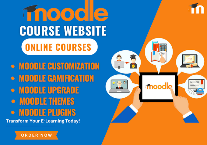 Gig Preview - Create moodle course website, customize moodle theme moodle gamification plugins