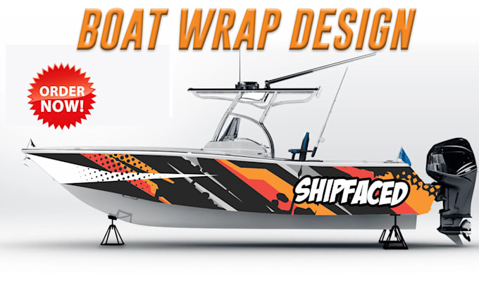 Gig Preview - Create professionally boat wrap design in 24 hours