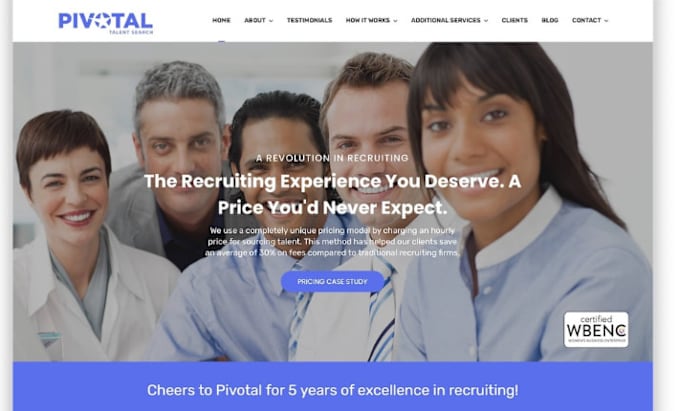 Gig Preview - Develop recruitment website, job board website, staff hiring agency website