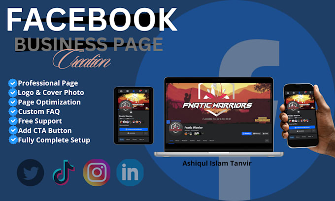 Gig Preview - Setup and optimize your facebook business page