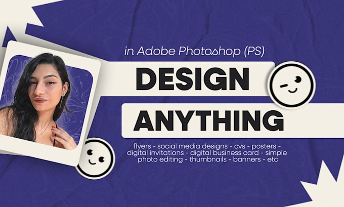 Gig Preview - Design anything in adobe photoshop ps