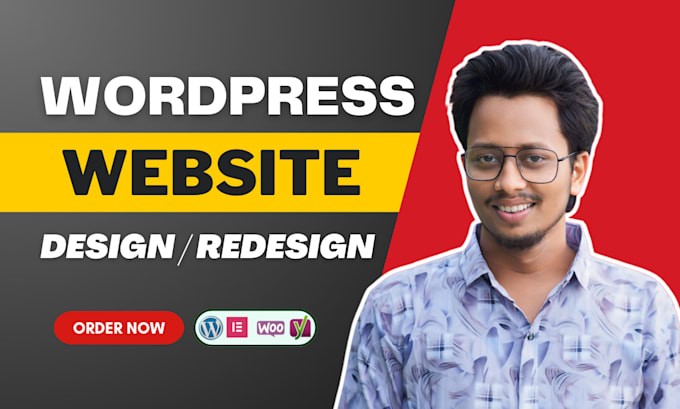 Gig Preview - Design, redesign, clone and responsive wordpress website and ecommerce website